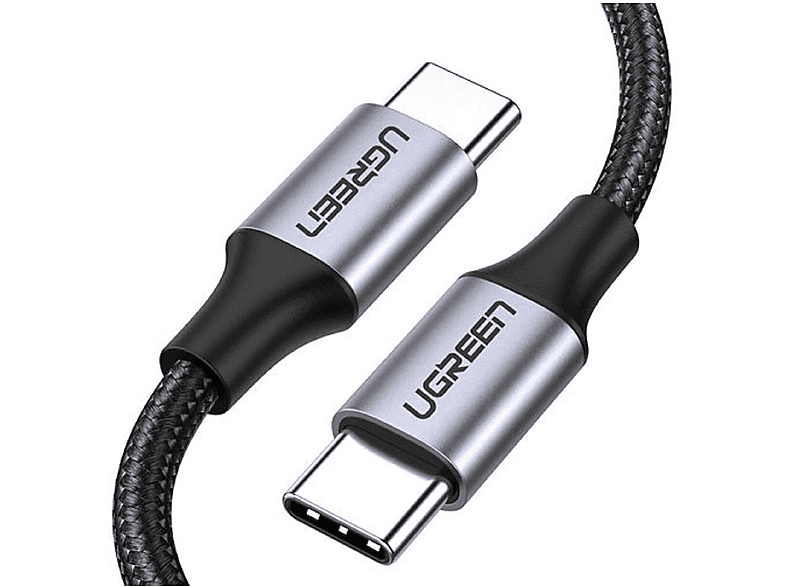UGREEN USB Type C - USB Type C 1m, Kabeladapter, Grau
