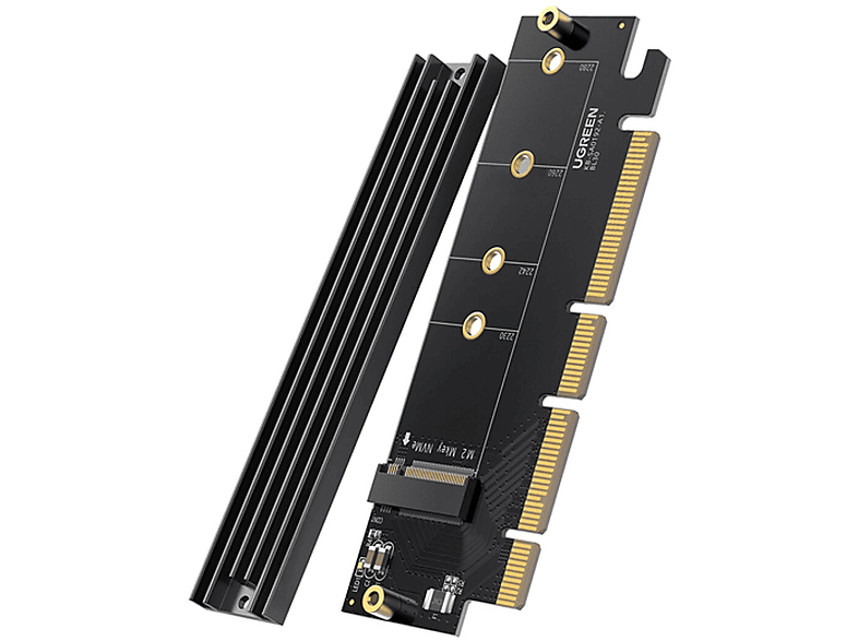 Cablecc PCIe Zu Oculink Adapter 4-Port - PCIe 4.0 X16 Zu SFF-8611/8612 Konverter