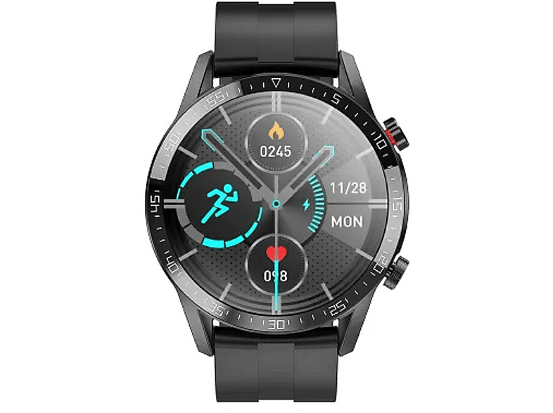 HOCO Y2 Pro Smart Sport Smartwatch Silikon, Universalgröße, Schwarz