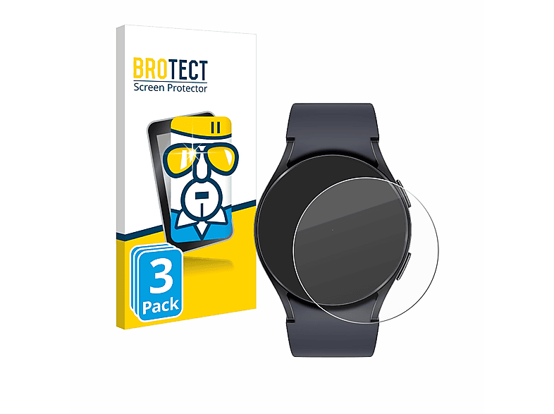 BROTECT 3x 9H klares Schutzglas(für Samsung Galaxy Watch 6 (40 mm))