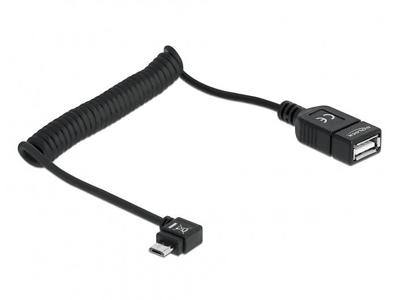 USB DELOCK Kabel, Schwarz 83354