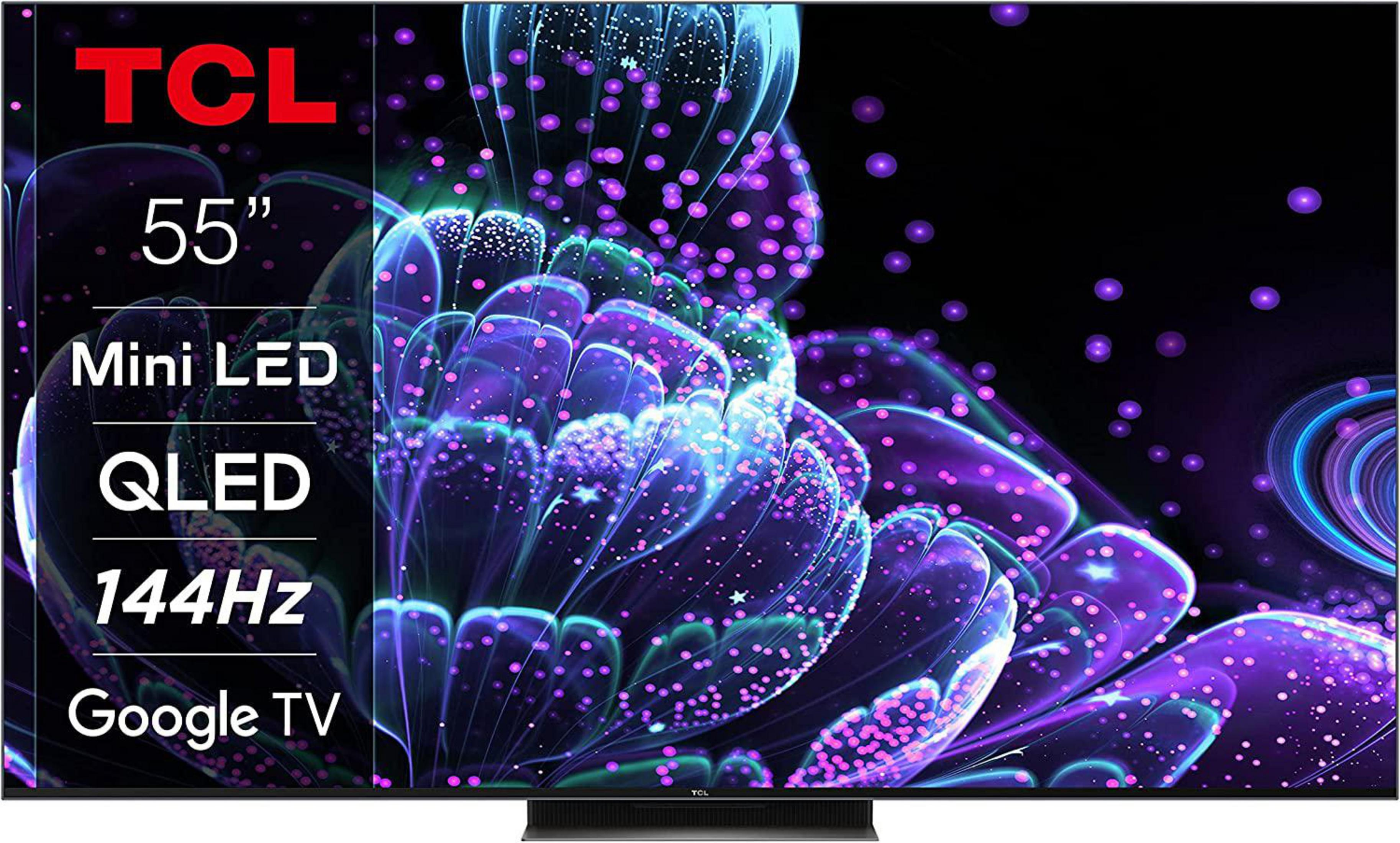 cm, TV) 55 (Flat, 55 C 835 TCL LED Zoll TV 4K, / UHD 139 Google