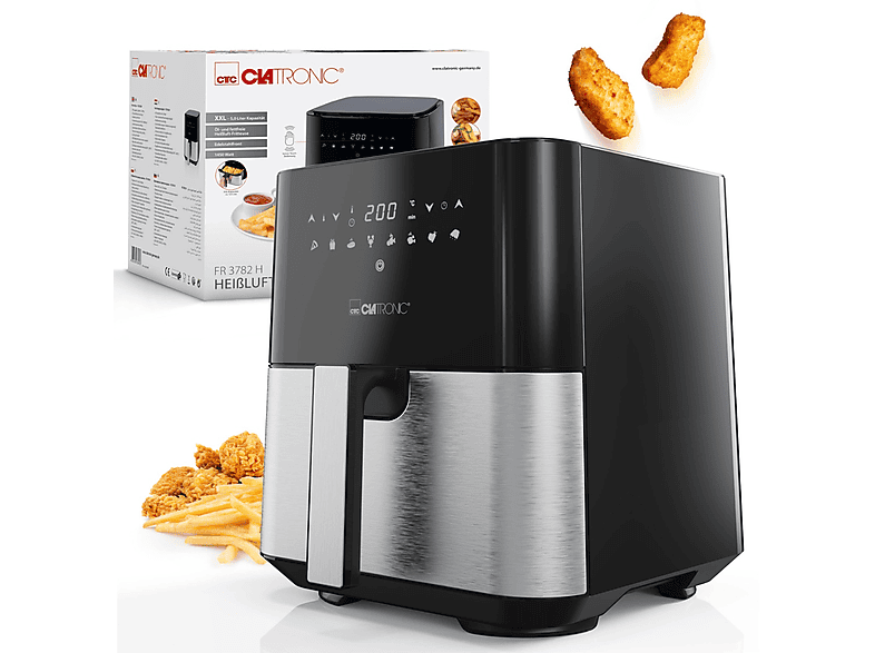 CLATRONIC FR 3782 H Heißluftfritteuse 1450 Watt Schwarz