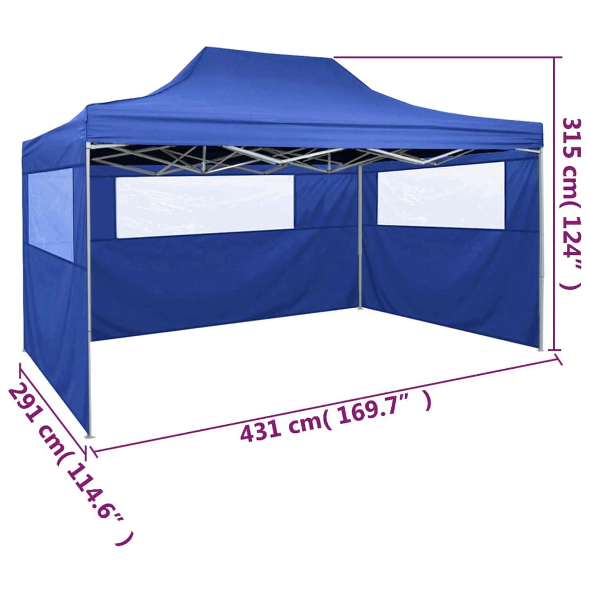 VIDAXL Pavillon, 44971 Blau