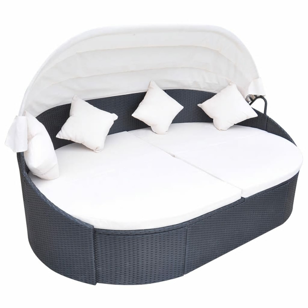 VIDAXL 41832 Schwarz Sonnenbett