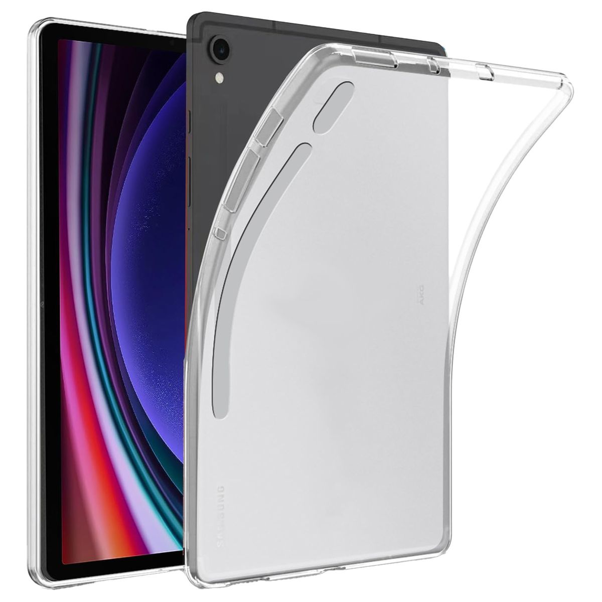 dünn, WIGENTO Hülle FE, Transparent robust S9 Silikon Tab TPU Backcover, S9 / Samsung, Galaxy
