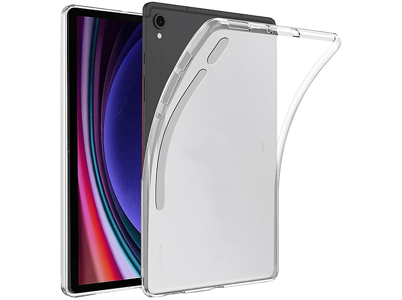 dünn, WIGENTO Hülle FE, Transparent robust S9 Silikon Tab TPU Backcover, S9 / Samsung, Galaxy