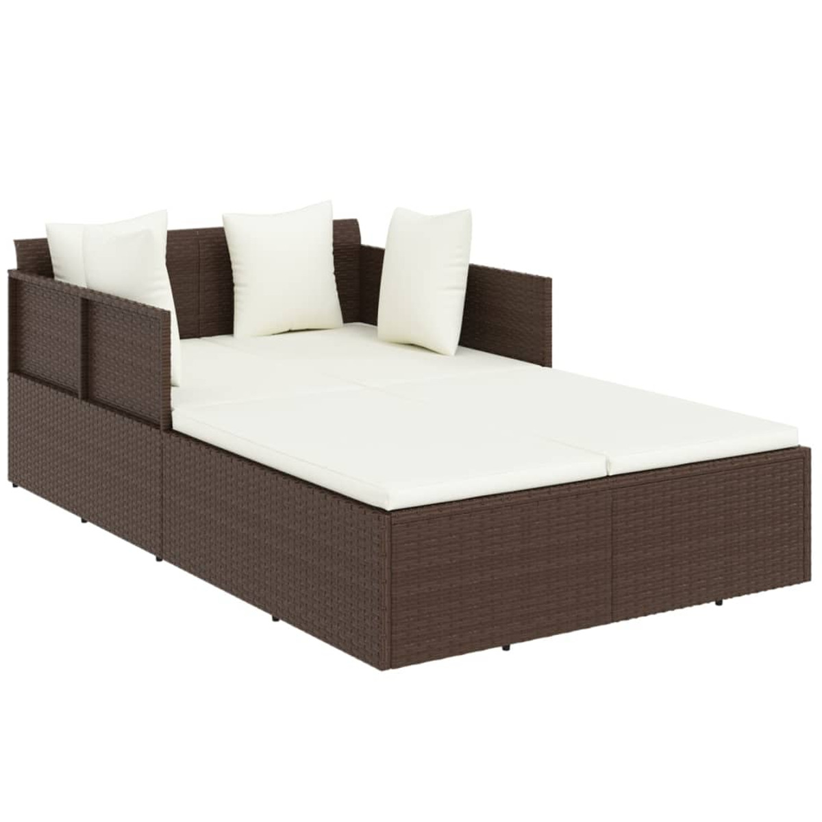 Sonnenbett, VIDAXL Braun 362266