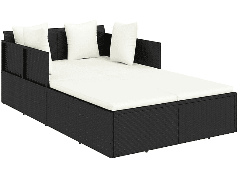 VIDAXL 362267 Sonnenbett, Schwarz