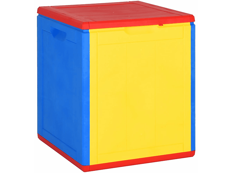 VIDAXL 364065 Aufbewahrungsbox für den Garten, Rot, Blau, Gelb