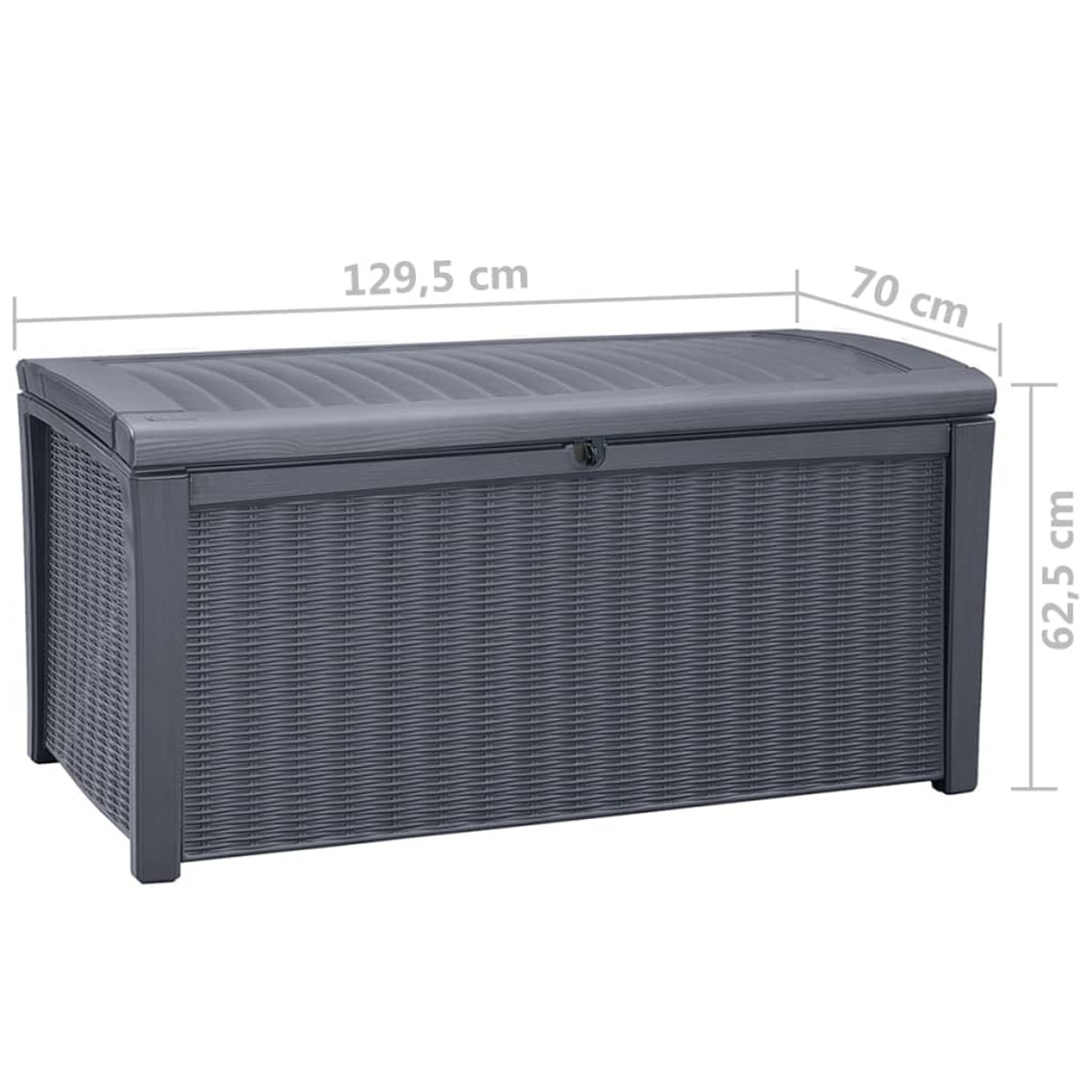 KETER 407753 Aufbewahrungsbox für den Garten, Anthrazit