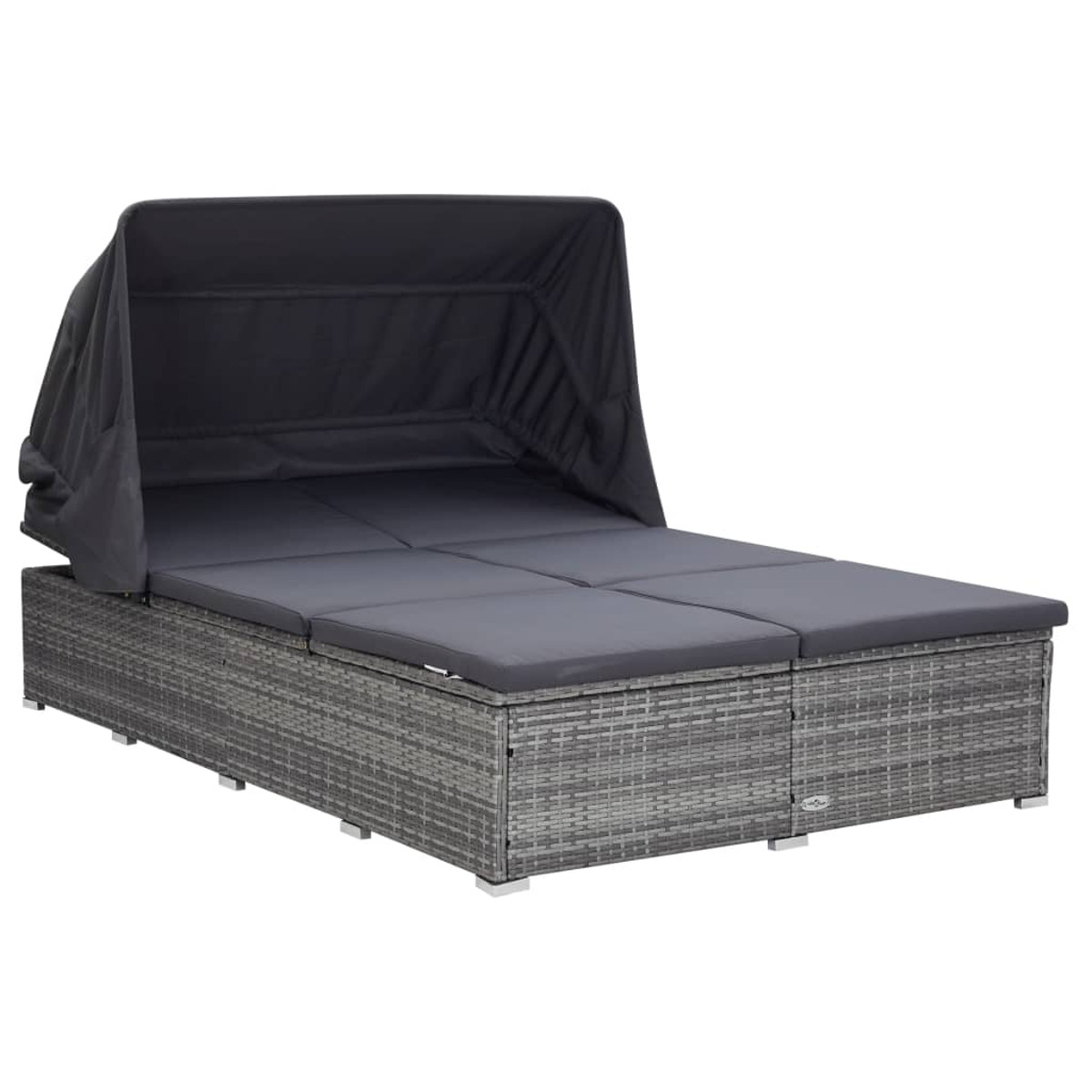 VIDAXL Sonnenbett, 310236 Grau