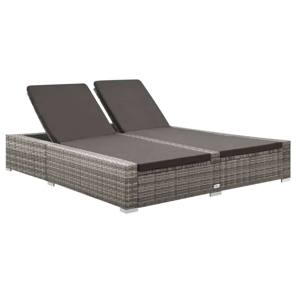 VIDAXL 312155 Sonnenbett, Grau