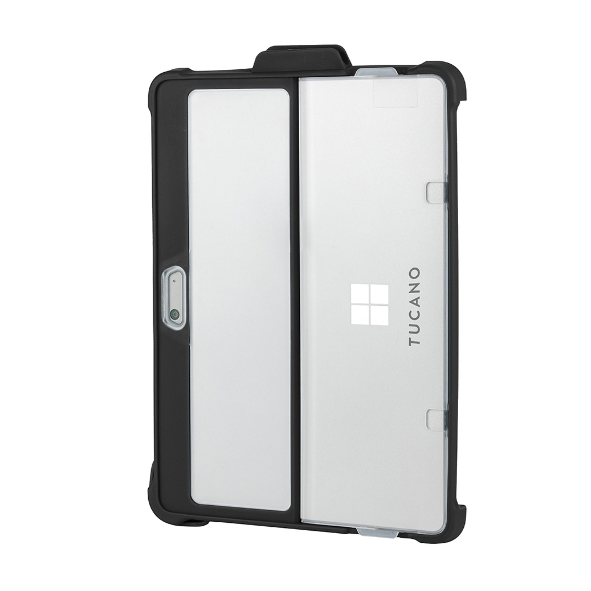TUCANO Casco Tablet Cover Flip TPU, Microsoft Hülle für Schwarz Polycarbonat
