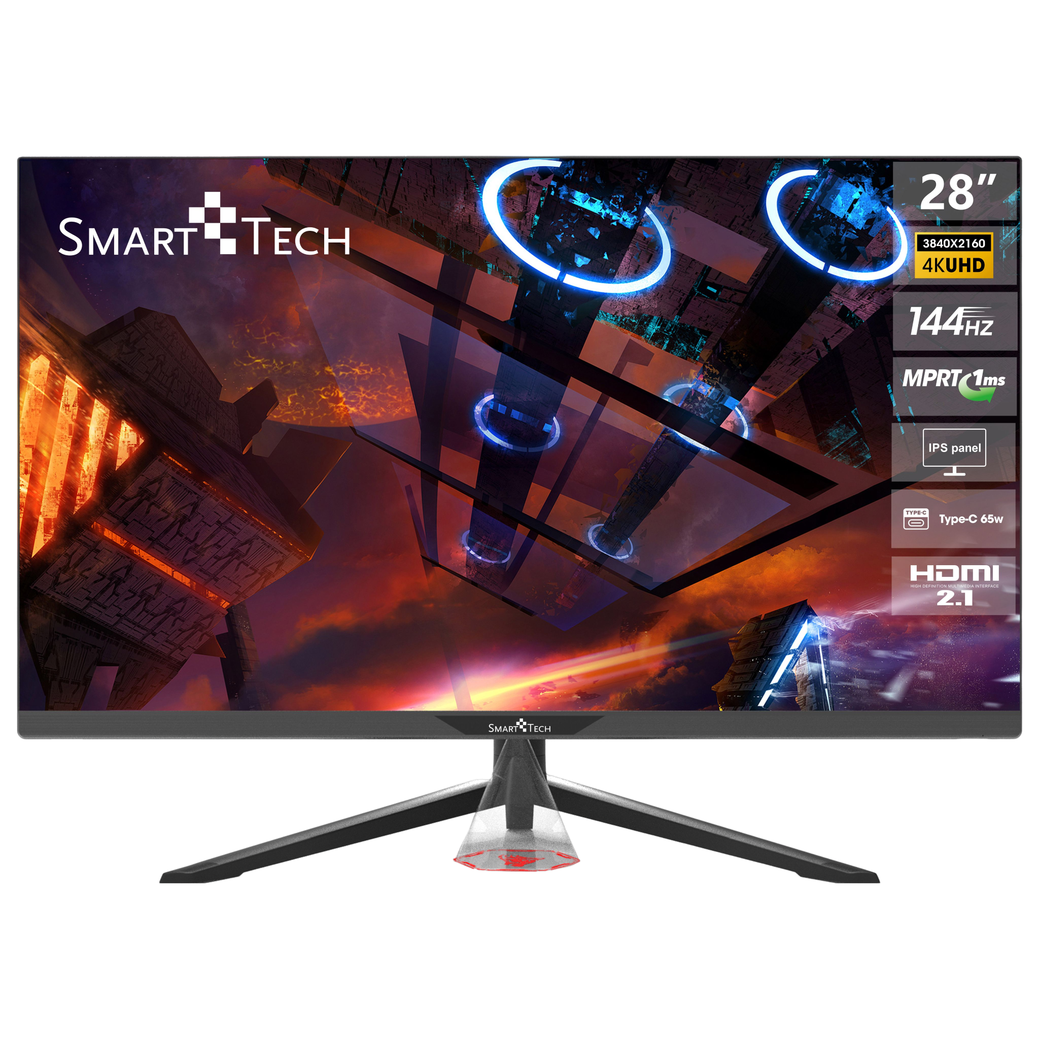 SMART TECH 280G01UIF (3 Gaming ) UHD ms , 4K Reaktionszeit Zoll Monitor 28 144HZ