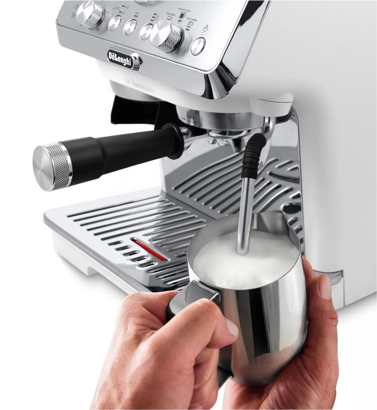DE LONGHI EC 9155 La weiß Specialista Arte Espresso-Siebträgerautomat