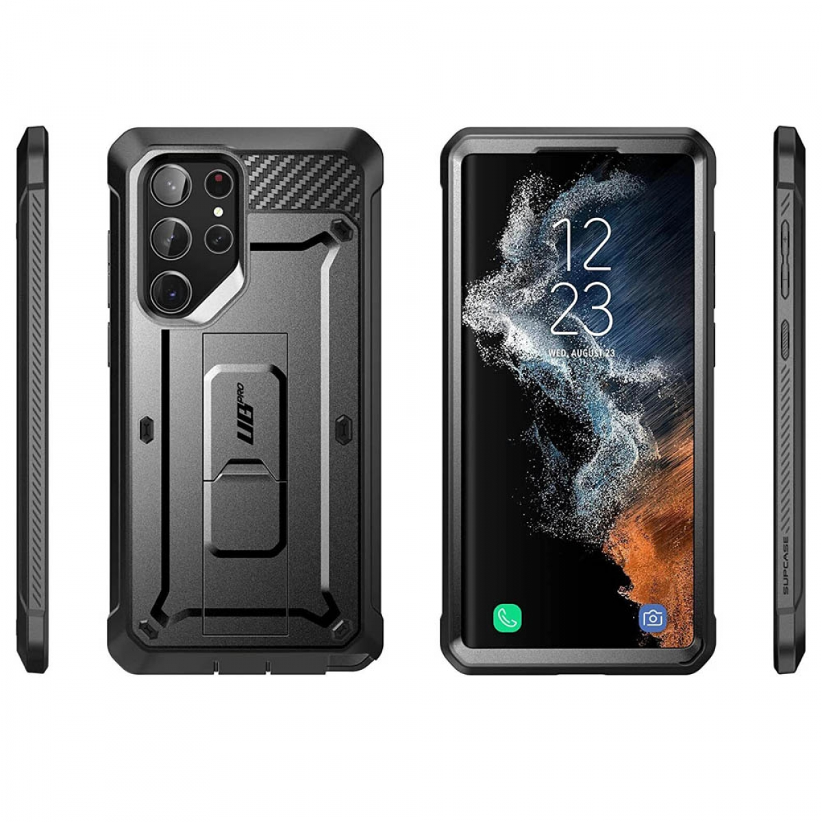 SUPCASE Unicorn Beetle Pro, Backcover, Samsung, Galaxy S23 Ultra, Schwarz