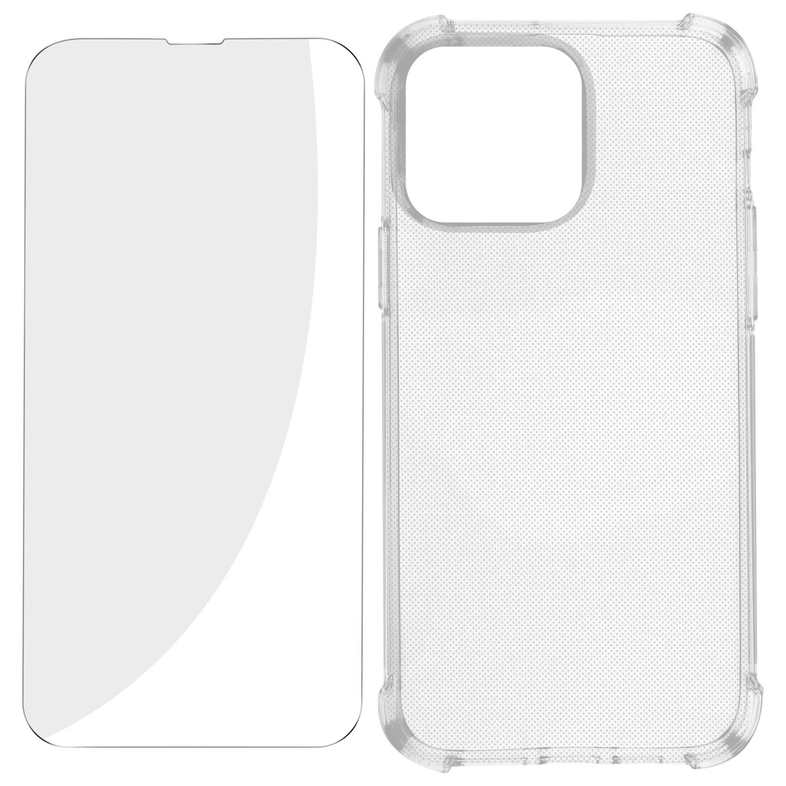 Series, Schutz-Set: Hülle Transparent Apple, Backcover, Folie AVIZAR Premium Pro, + iPhone 14