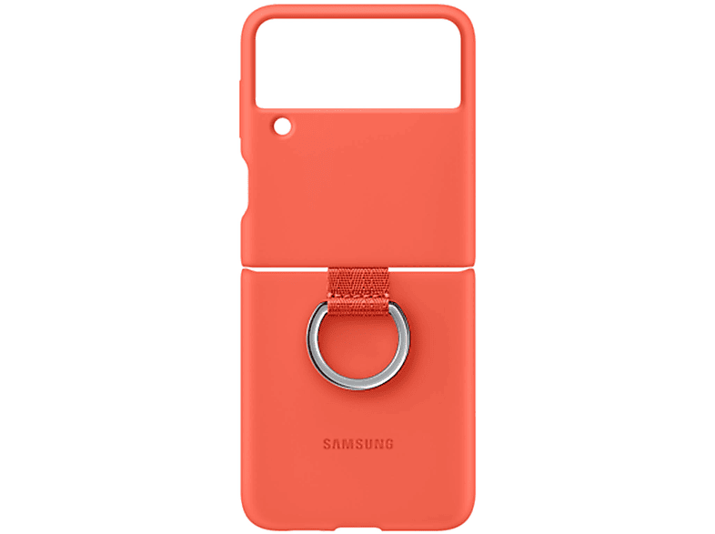 SAMSUNG Silicone Cover with Ring Series, Backcover, Samsung, Galaxy Z Flip 3, Korallenrot