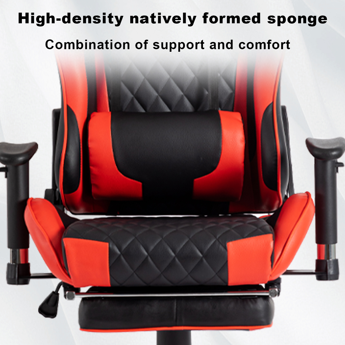 FOXSPORT Gaming-Stuhl, Beinstütze Schwarz/Rot rot