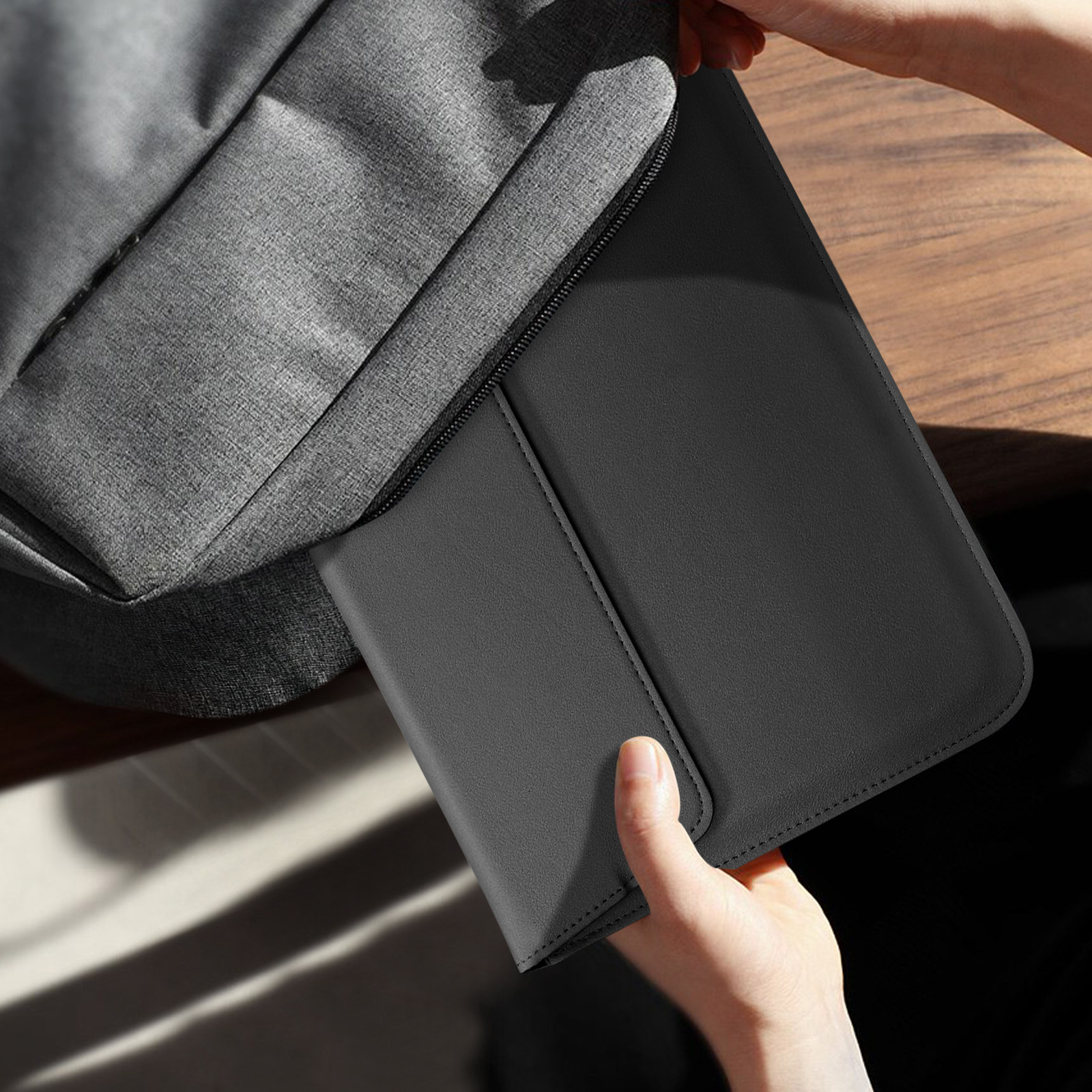 Universal AVIZAR Taschen Schwarz Tablettasche Kunstleder, 11 Zoll Aktentasche Laptop- Series für