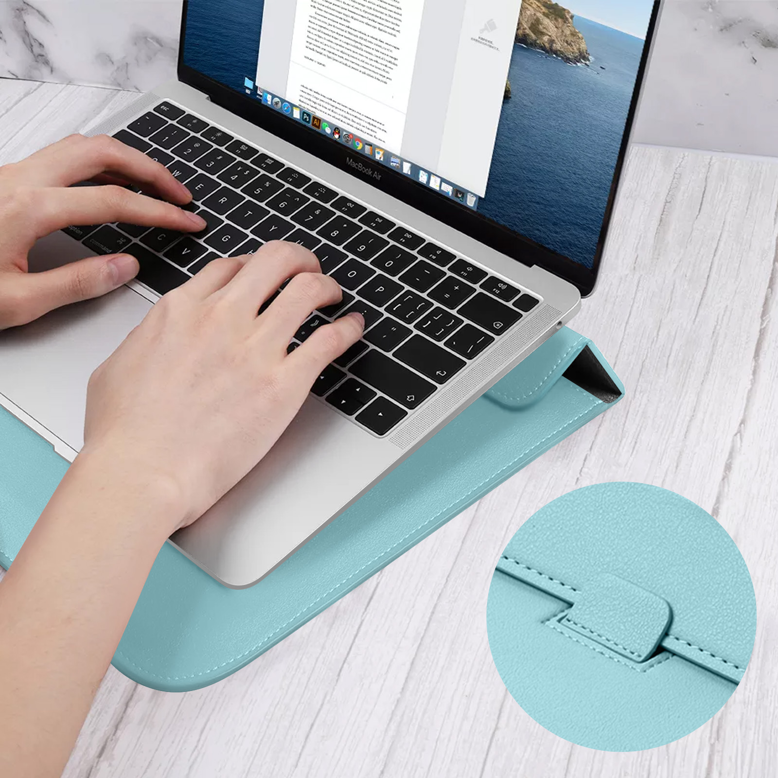 Universal Tablettasche Kunstleder, Blau 11 Series Laptop- Zoll Taschen für Aktentasche AVIZAR
