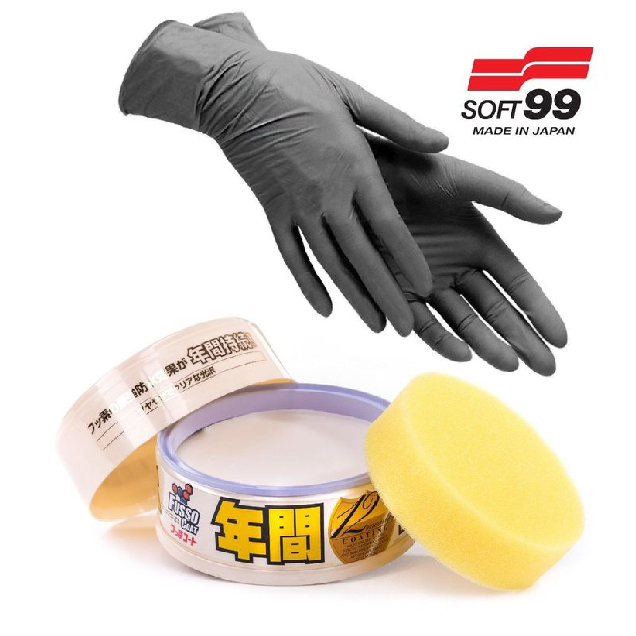 INBUSCO / KUBIS Soft99 Versiegelung + Transparent Autopflege, 00298 Handschuhe-12M light