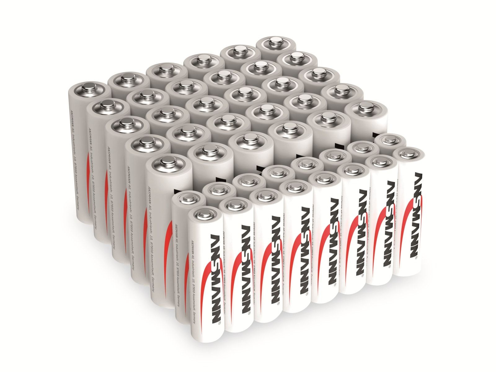 ANSMANN Alkaline, 30x 46 Batterie-Set, Alkaline Batterien 16x Stück, Micro Mignon,