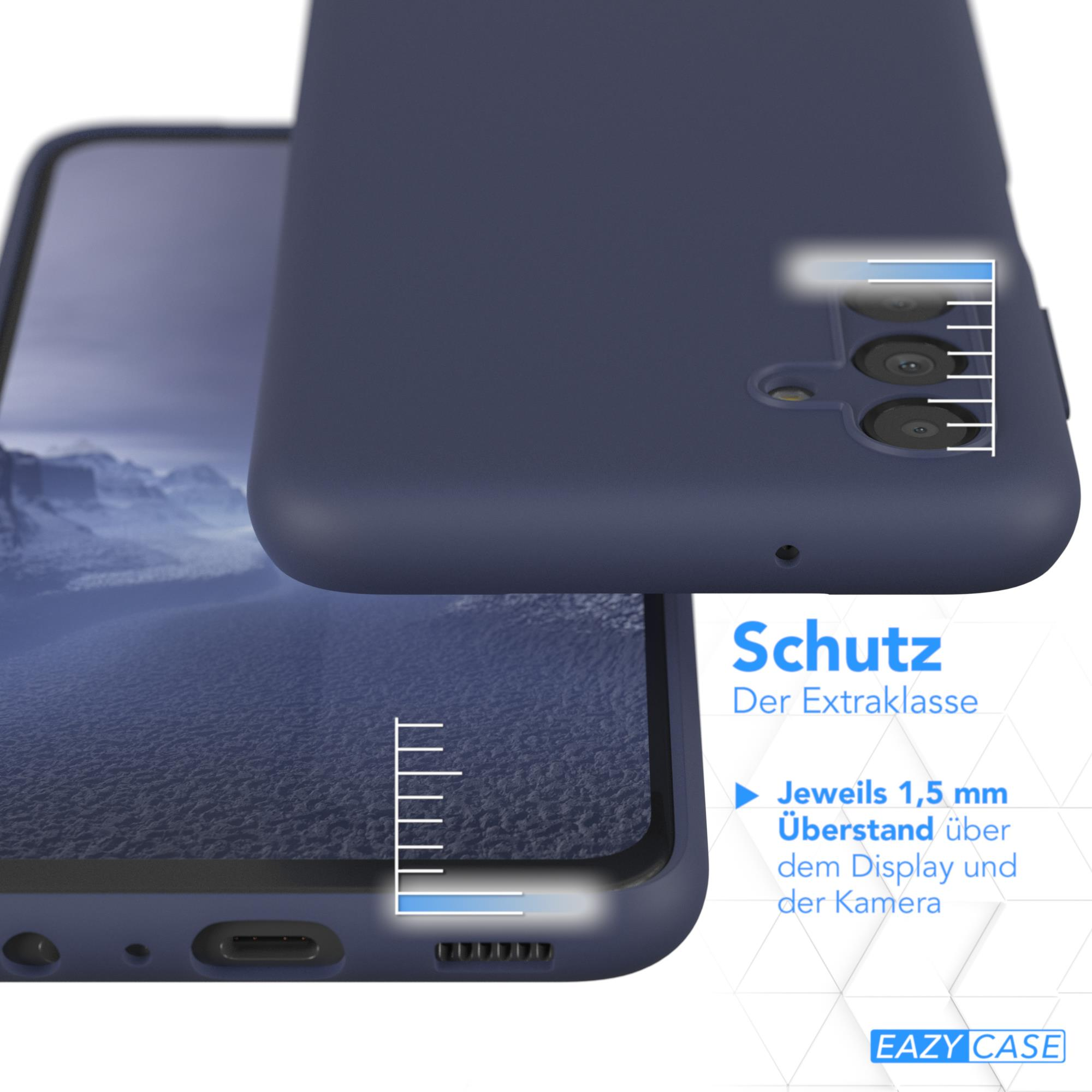 Backcover, Samsung, A13, Silikon Blau Galaxy CASE Premium Handycase, / EAZY Nachtblau