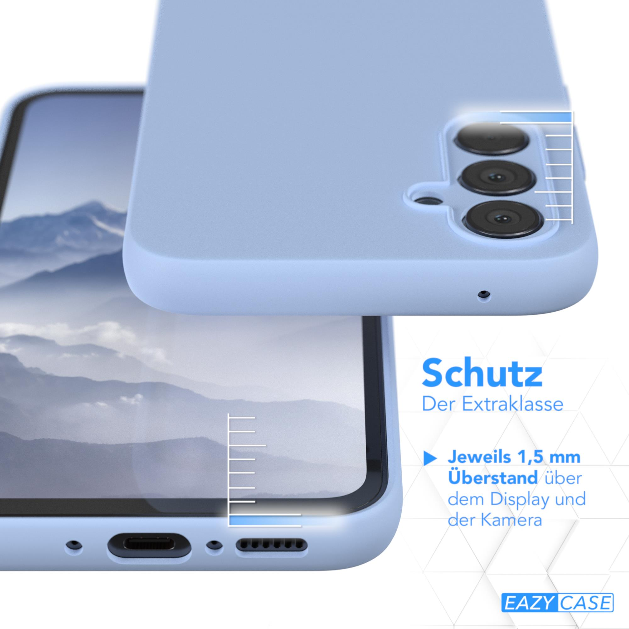 EAZY CASE Premium Silikon Handycase, Galaxy Hellblau Samsung, A54, Backcover