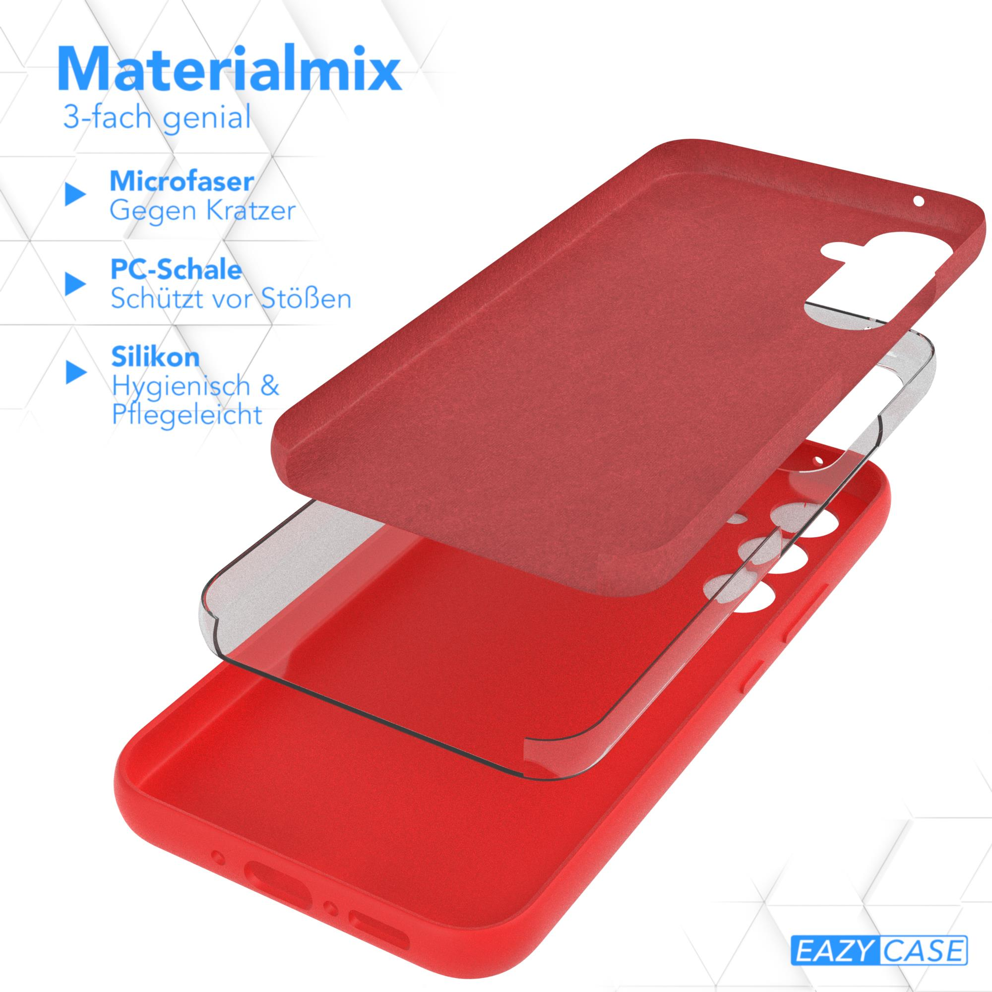 EAZY CASE Premium Silikon Rot Handycase, Backcover, Galaxy A54, Samsung