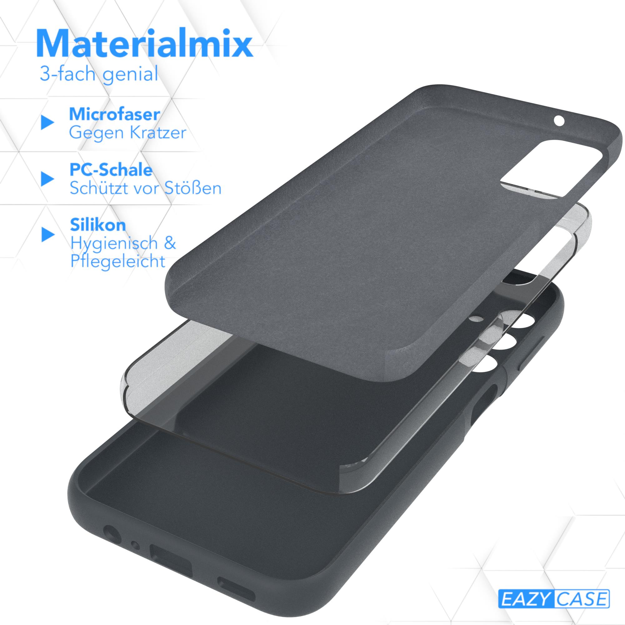 Handyhüllen-Schichten mit Mikrofaser-, PC-Schalen- und Silikonmaterialien.