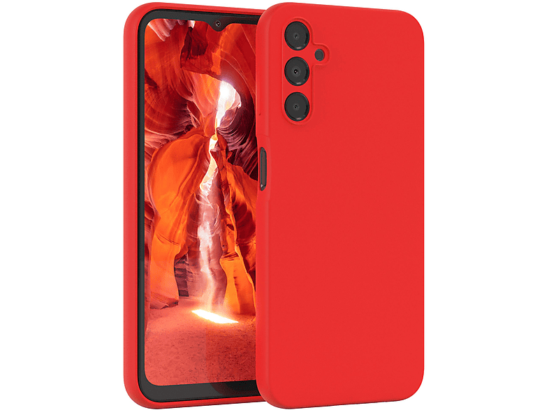 A14 Galaxy Handycase, Rot EAZY Silikon Backcover, CASE Premium 5G, Samsung,