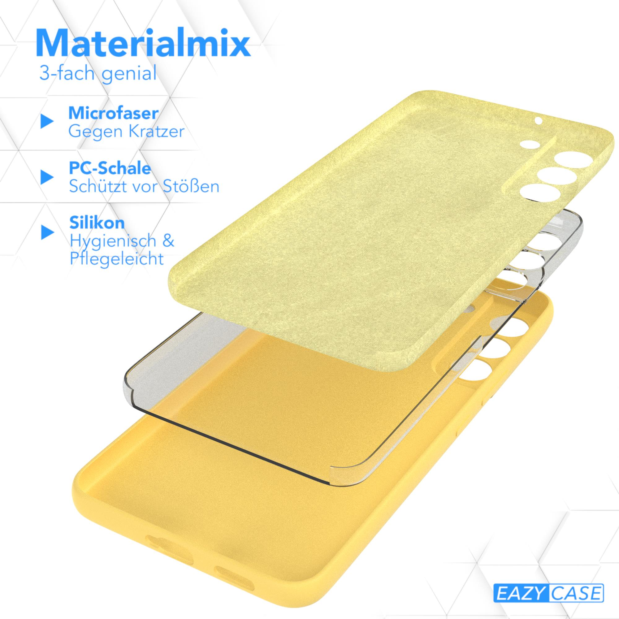 Handyhüllen-Schichten: Mikrofaser, PC-Schale und Silikon.