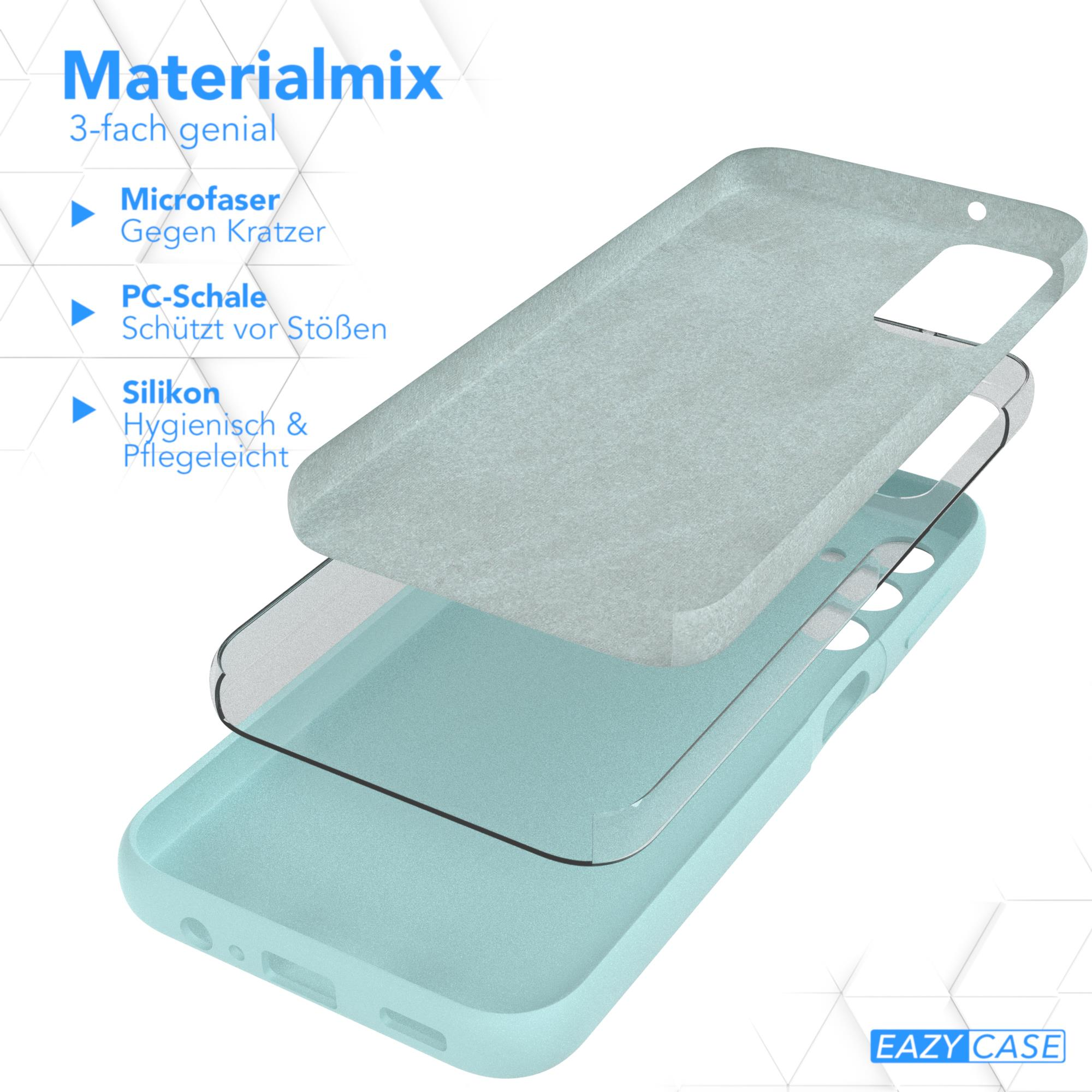 EAZY CASE Premium Silikon Handycase, Grün Mint 5G, Samsung, Galaxy Backcover, A14