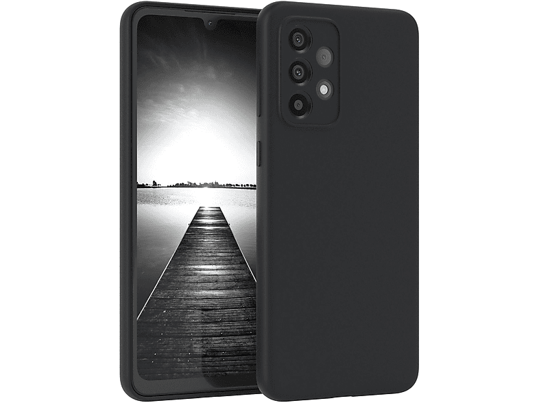 EAZY CASE Premium 5G, Backcover, Schwarz Handycase, Silikon Samsung, A33 Galaxy