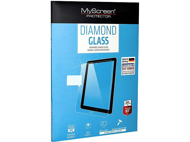 MYSCREEN PROTECTOR DIAMOND Pro 10.2) iPad & Gen) (7./8./9. GLASS Apple Schutzfolie iPad Schutzglas(für Apple 10.2\
