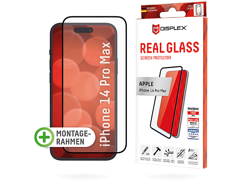 iPhone Apple Schutzglas(für 14 Apple Pro & iPhone 14 für Schutzfolie Max) DISPLEX Real Max Pro FC Glass