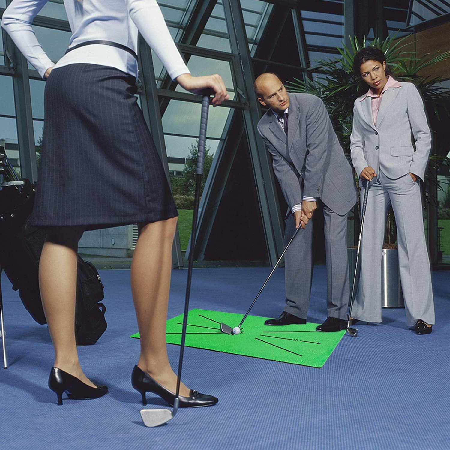 INF Golf-Übungsunterlage für effektives Training grün Mini-Hometrainer