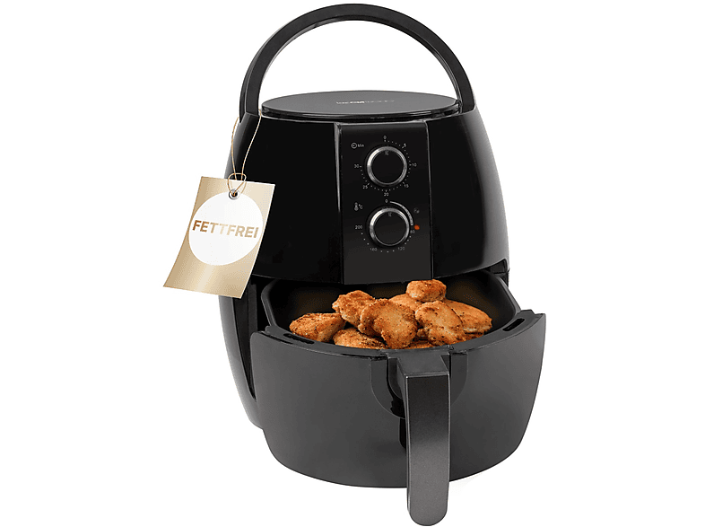 CLATRONIC FR 3780 H Heißluftfritteuse 1350 Watt Schwarz