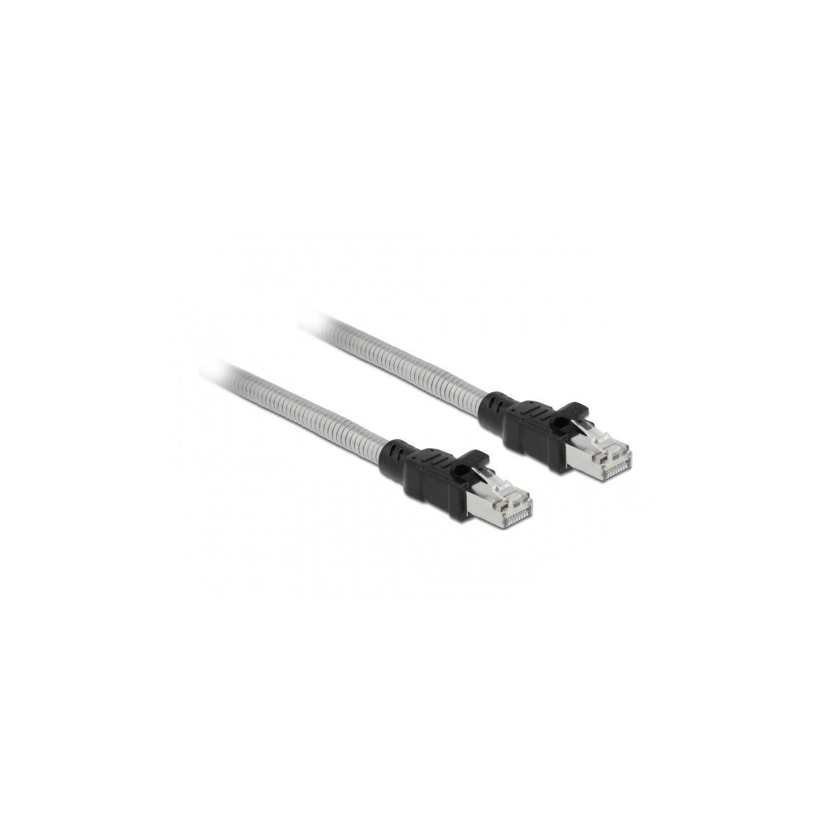 DELOCK Cat.6a, 80111 Silber Patchcable