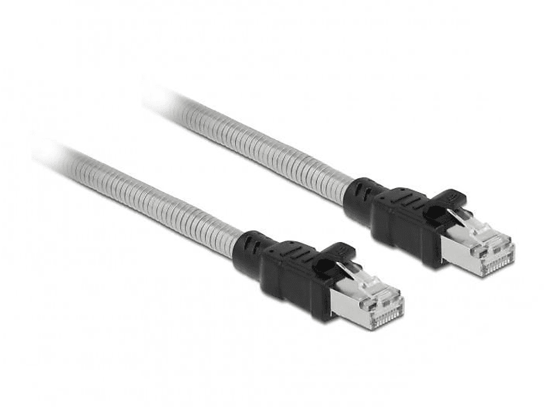 DELOCK 80111 Patchcable Cat.6a, Silber