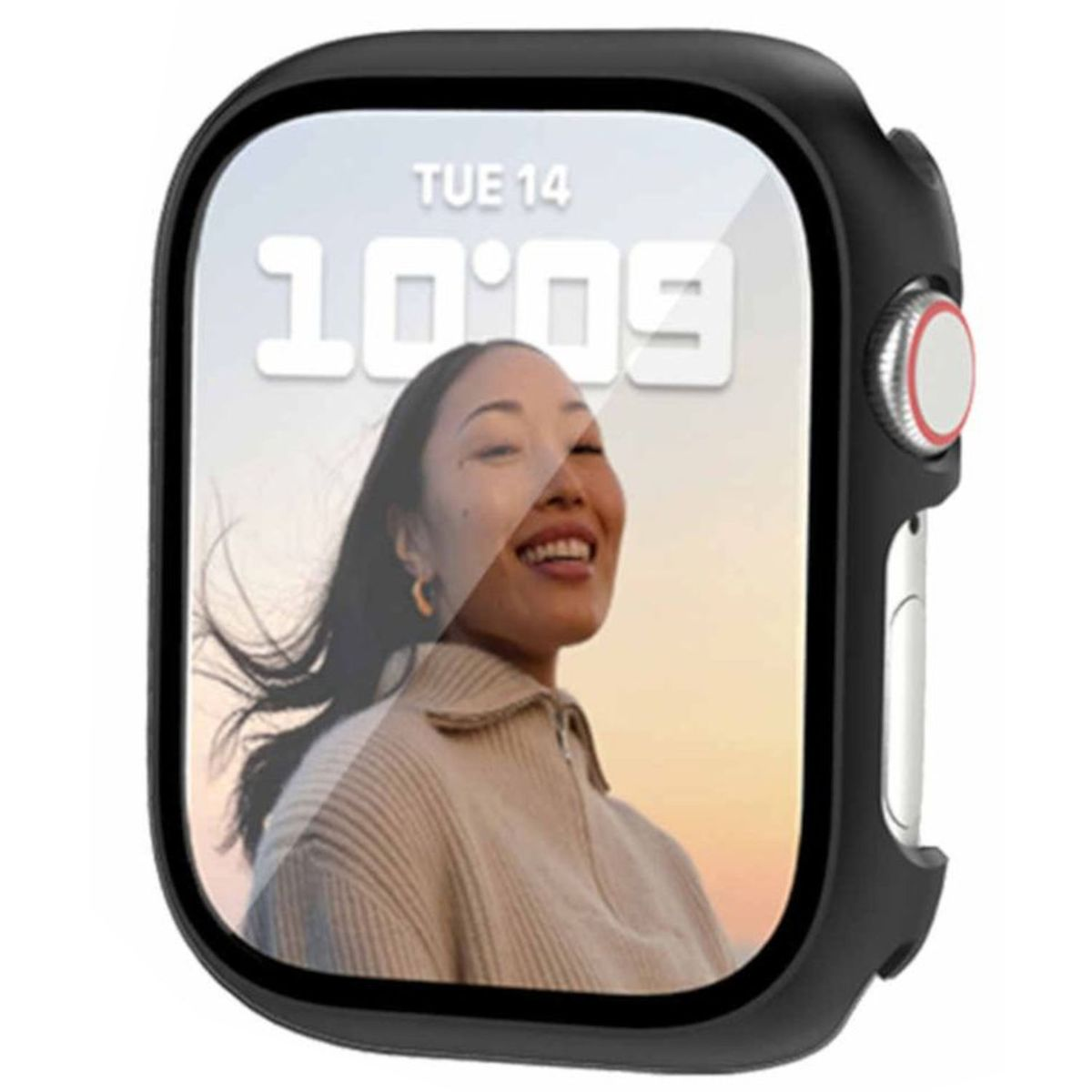 Glas + 41mm H9 1 Series Hart Watch 2 4 Smartwatchhülle(für Hülle / 6 2022 2023 5 Design SE 8 WIGENTO 7 40mm) und 9 in Schock Apple