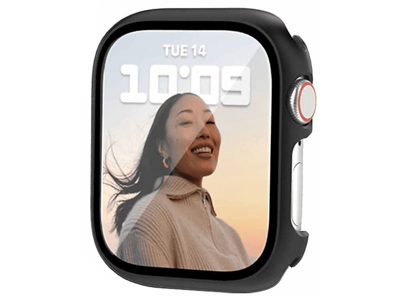 5 40mm) 4 und Series 7 2 Glas + 1 / SE 2023 Watch Design Smartwatchhülle(für Schock H9 6 WIGENTO 41mm Hülle Apple in Hart 2022 8 9