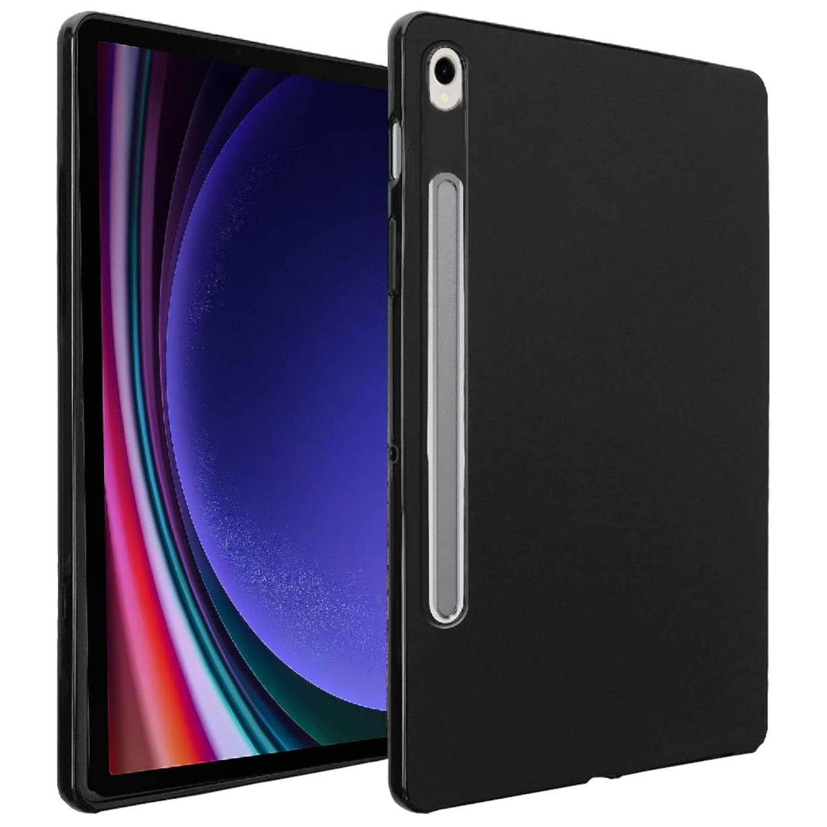 WIGENTO TPU Silikon Hülle robust S9 Tab / Samsung, S9 dünn, Backcover, Schwarz Galaxy FE