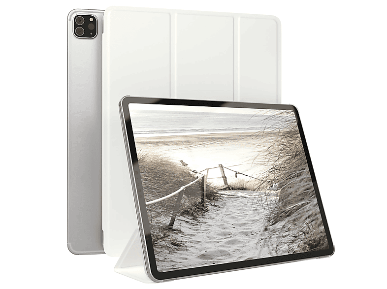 iPad Apple Case Smart 3./ EAZY Tablethülle CASE 5./ Pro 4./ Weiß 6. Bookcover Gen. für Kunstleder, für 12,9\