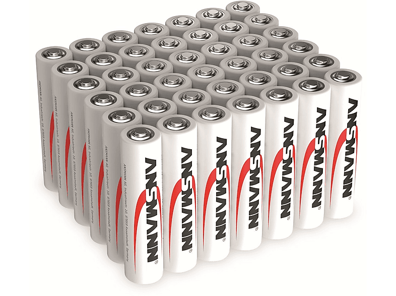 Alkaline Stück Alkaline, Micro-Batterie-Set, ANSMANN 42 Batterien