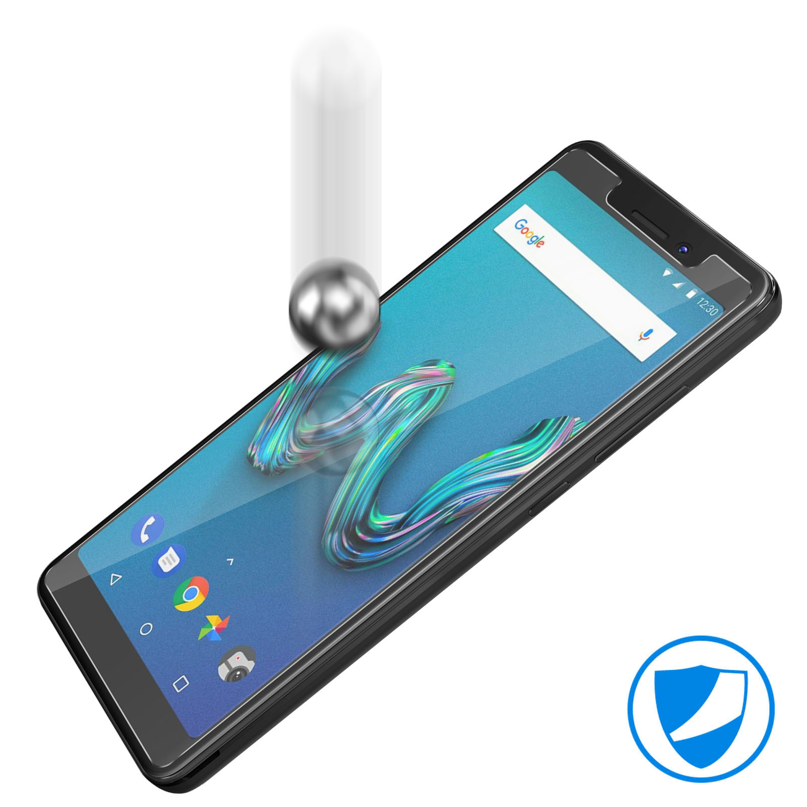 AVIZAR Gehärtetes Glas Schutzfolie Wiko 9H Wiko Tommy 3) Härtegrad Glas-Folien(für mit