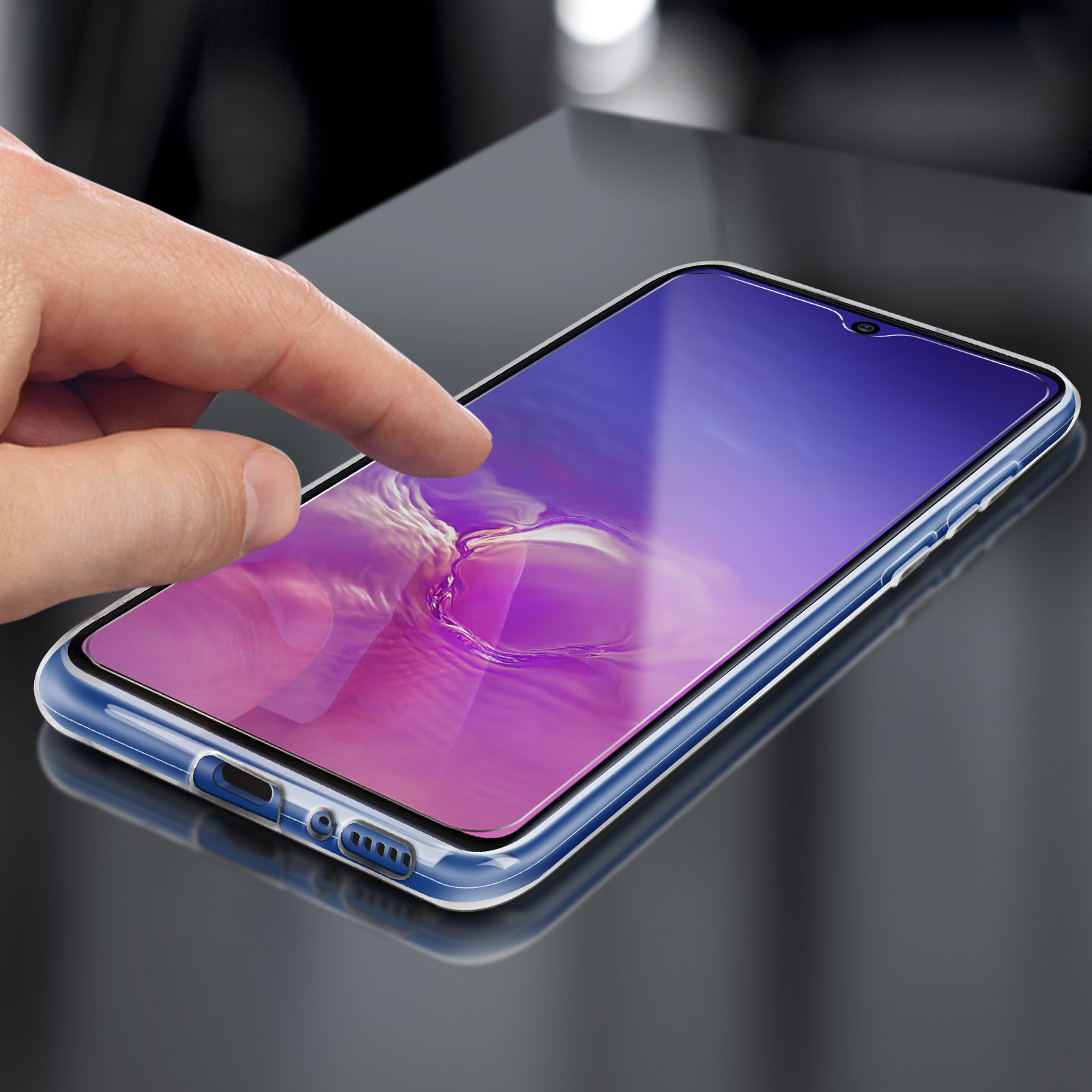 S10 Transparent Series, Galaxy Samsung, Lite, Set AVIZAR Backcover,