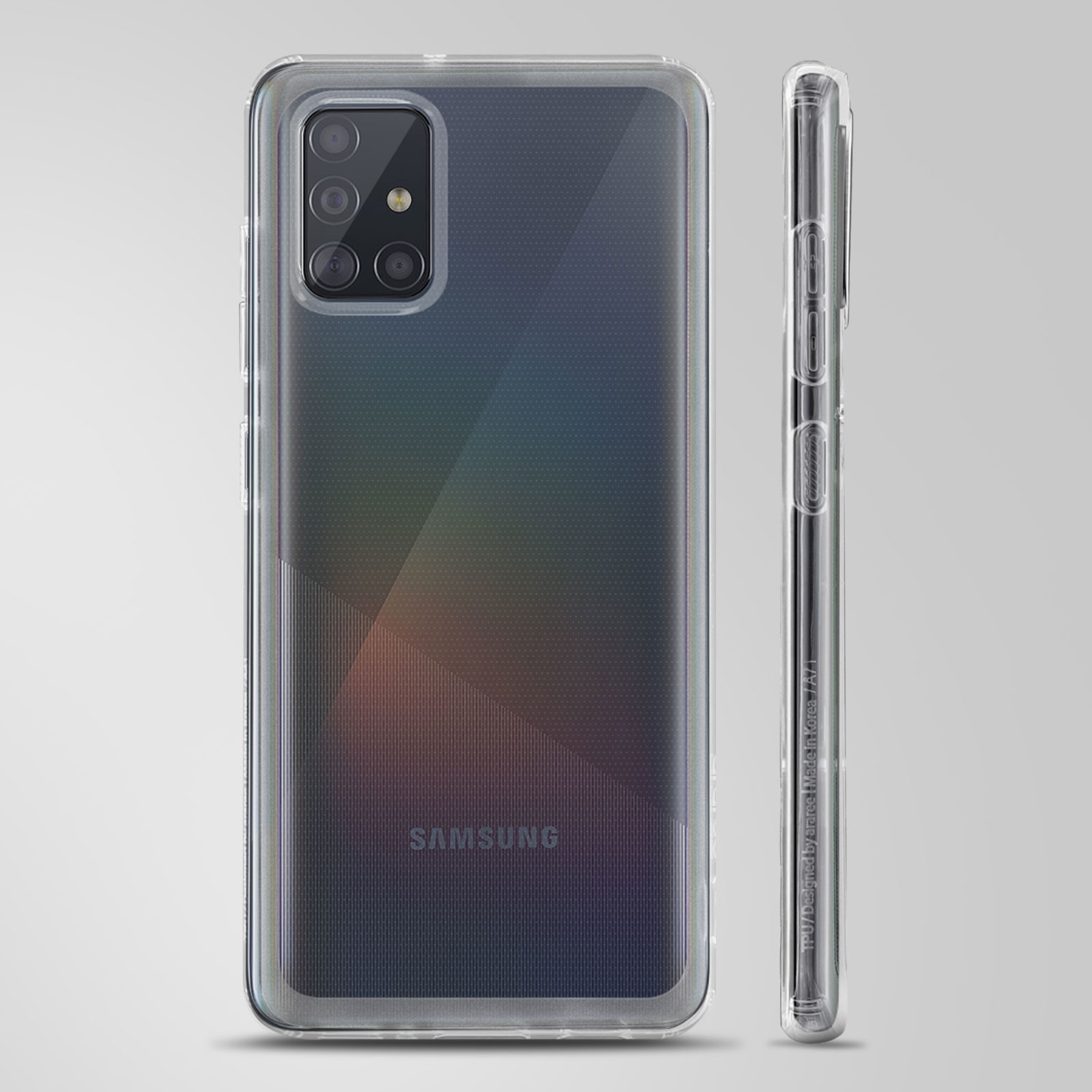 SAMSUNG Original Handyhülle aus Galaxy Samsung, Backcover, Transparent Polycarbonat, A71